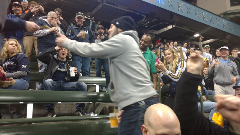 Illustration for article titled Puke Eating & Butt-Hat Licking: Yesterday In Disgusting Baseball Fan Behavior